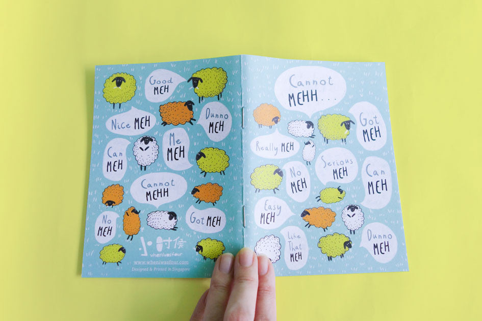 Meh Meh A6 Notebook - Notebooks by wheniwasfour | 小时候, Singapore local artist online gift store