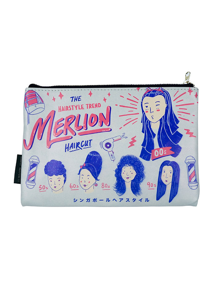 Singapore Merlion Hairstyle Pouch