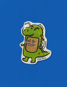 Milo Dinosaur Magnet - green dinosaur fridge magnet