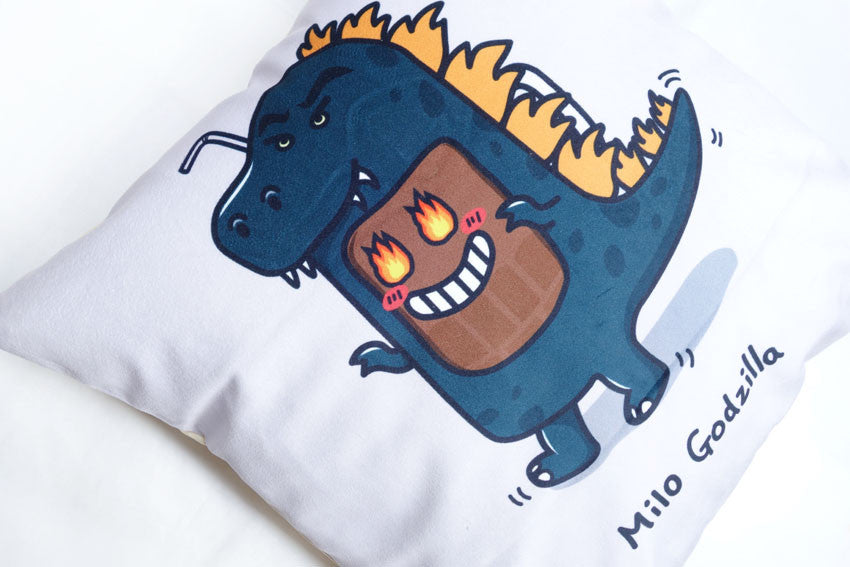 Singapore Kopitiam Decor - Milo Godzilla Cushion Cover