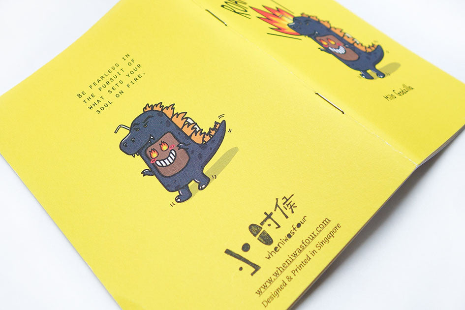 Milo Godzilla A6 Notebook - Notebooks by wheniwasfour | 小时候, Singapore local artist online gift store