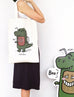 Milo Dino Totebag - Canvas Tote Bags by wheniwasfour | 小时候, Singapore local artist online gift store