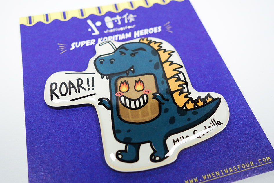 Singapore-Designed Magnets - Milo Godzilla