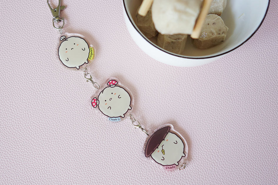 Mogubo Keychain 3 in 1 - Accessories by wheniwasfour | 小时候, Singapore local artist online gift store