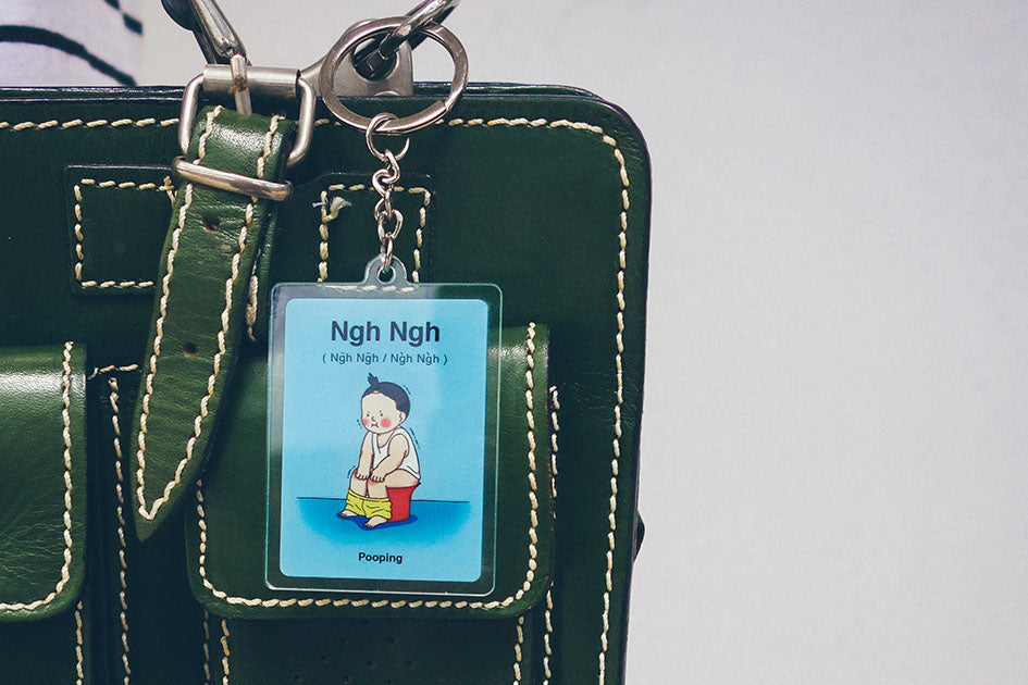 Shee Shee / Ngh Ngh Keychain - Accessories by wheniwasfour | 小时候, Singapore local artist online gift store