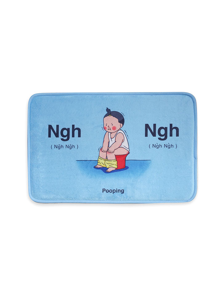 Ngh Ngh Door Mat - Home by wheniwasfour | 小时候, Singapore local artist online gift store