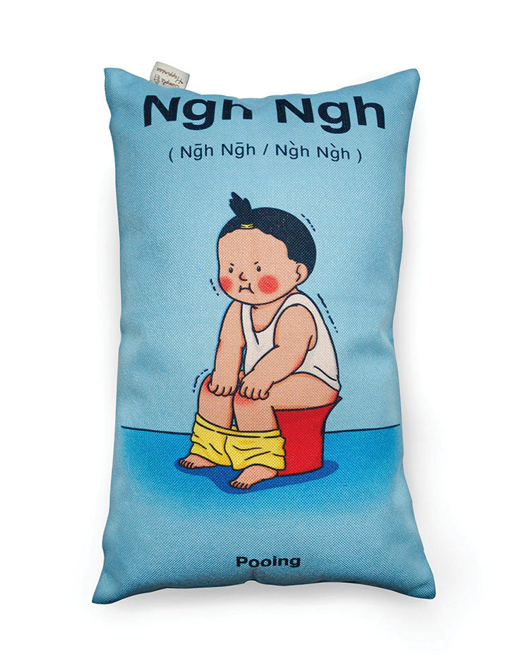 Ngh Ngh/Shee Shee Cushion Cover - cushion cover by wheniwasfour | 小时候, Singapore local artist online gift store