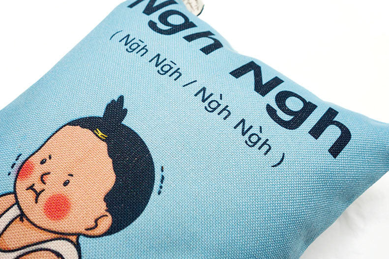 Ngh Ngh/Shee Shee Cushion Cover - cushion cover by wheniwasfour | 小时候, Singapore local artist online gift store