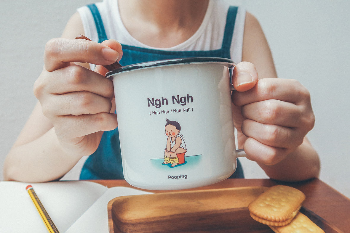 Shee Shee & Ngh Ngh Mug - Home by wheniwasfour | 小时候, Singapore local artist online gift store
