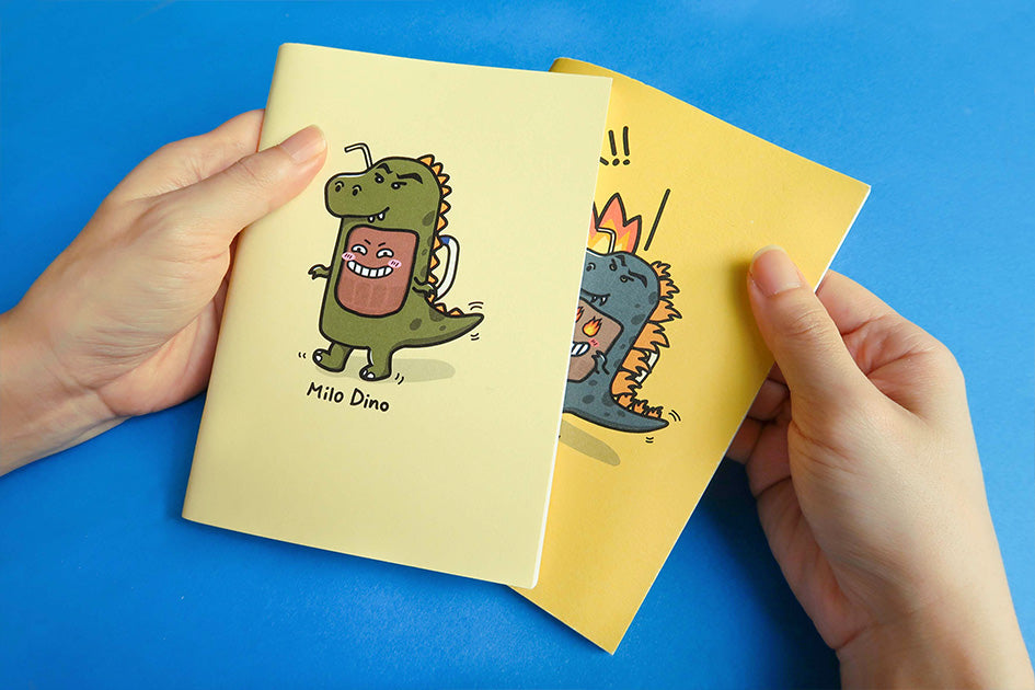 Milo Dino A6 Notebook - Notebooks by wheniwasfour | 小时候, Singapore local artist online gift store