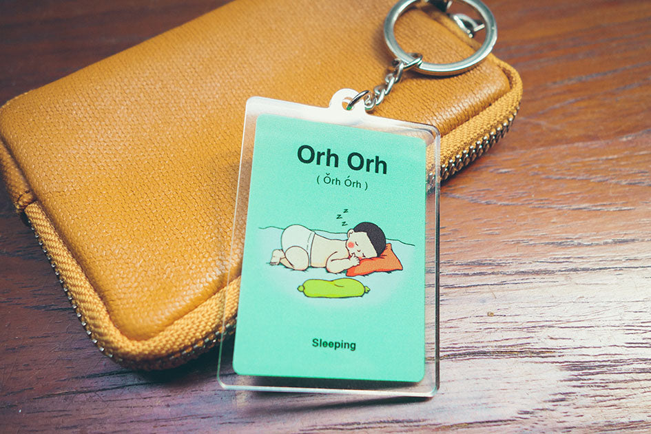 Orh Orh / Pom Pom Keychain - Accessories by wheniwasfour | 小时候, Singapore local artist online gift store
