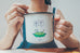 Simple Happiness & Peace Mug - Home by wheniwasfour | 小时候, Singapore local artist online gift store