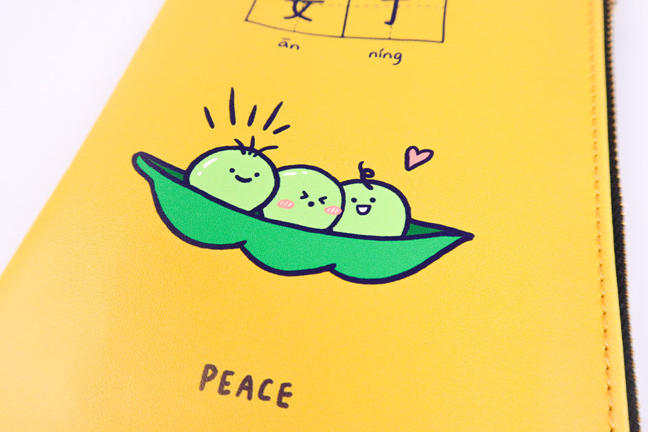 Peace & Slow Living Pouch - Pouch by wheniwasfour | 小时候, Singapore local artist online gift store