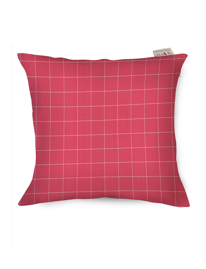 Traditional teochew peach-shaped kueh cushion cover (back view).
