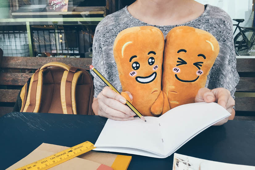 You Tiao Plushie (小油,小条） - Plushies by wheniwasfour | 小时候, Singapore local artist online gift store