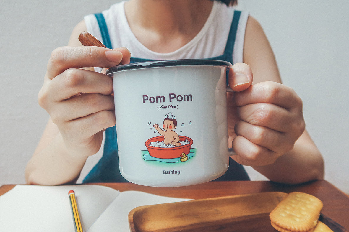 Mam Mam & Pom Pom Mug - Home by wheniwasfour | 小时候, Singapore local artist online gift store