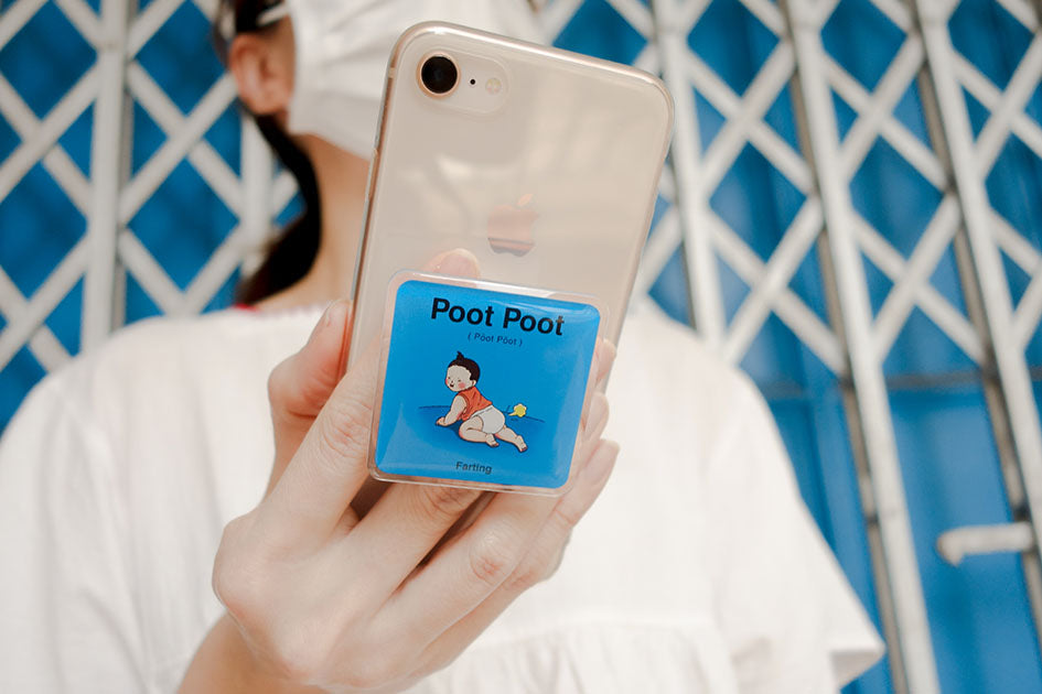 Funny poot poot pop socket to cheer your friend up