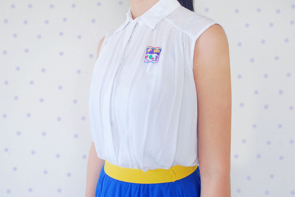 Nostalgic Singapore Lollipop Pin (Purple)