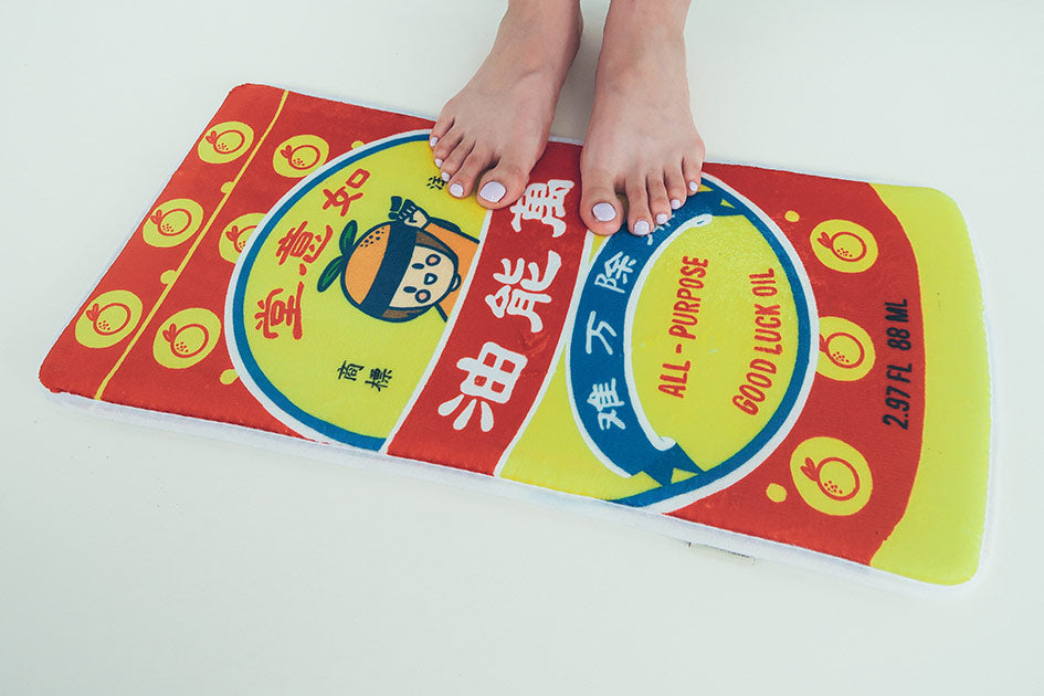 Ruyi Good Luck Oil Door Mat - Home by wheniwasfour | 小时候, Singapore local artist online gift store