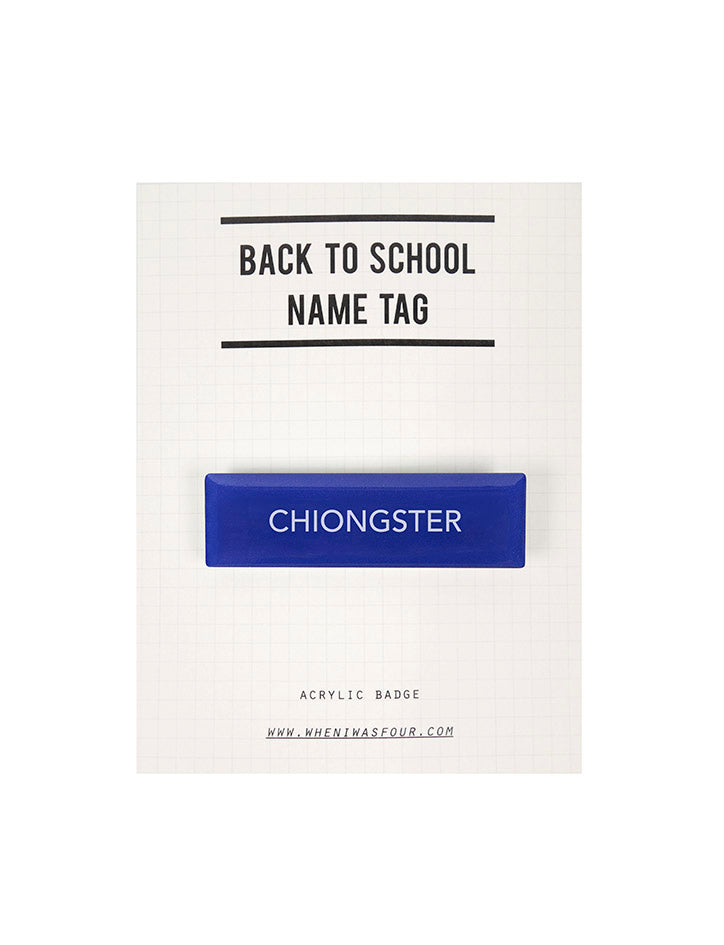Back to School Name Tag Pin - Accessories by wheniwasfour | 小时候, Singapore local artist online gift store