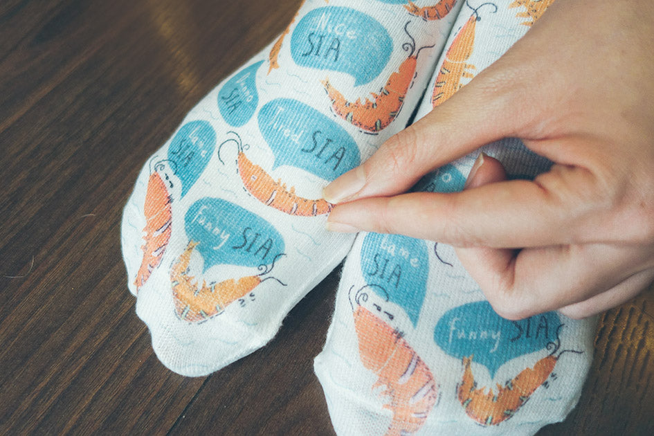 Wheniwasfour Singlish Socks