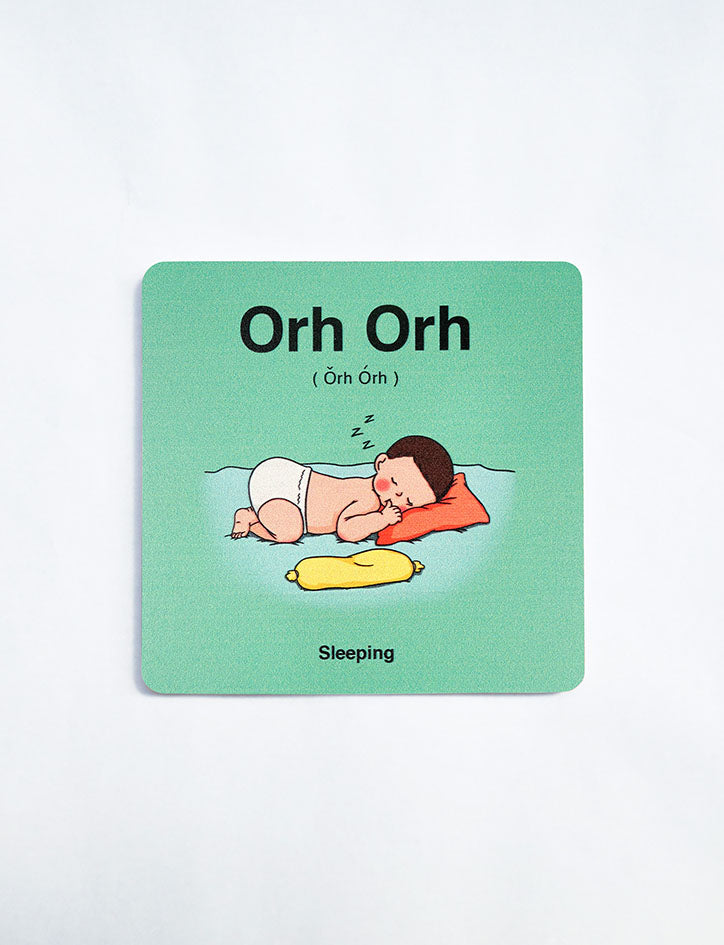 Baby Talk Wooden Coasters - Home by wheniwasfour | 小时候, Singapore local artist online gift store