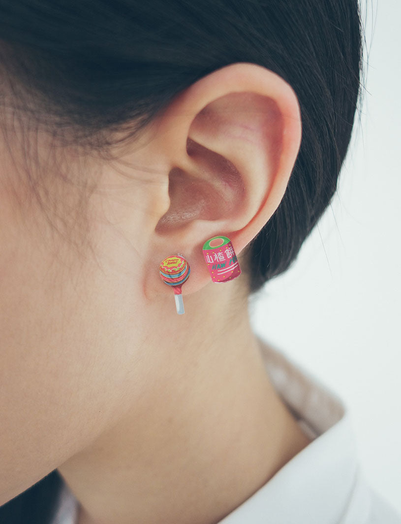 Singapore Mama Shop Earrings - Chupa Chups & Hawkflakes