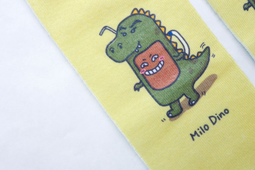 Milo Dino Socks - Apparel by wheniwasfour | 小时候, Singapore local artist online gift store