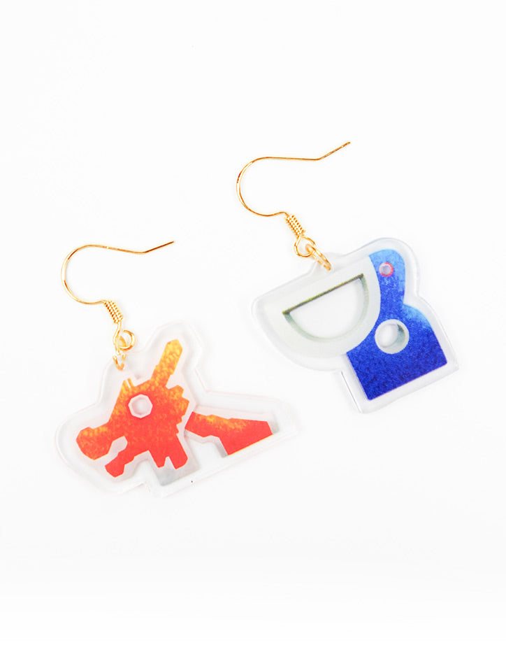 Old School Playground Dangling Earrings - Accessories by wheniwasfour | 小时候, Singapore local artist online gift store