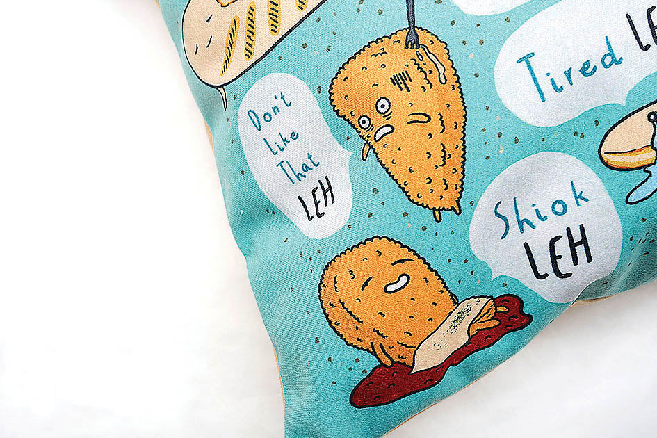 Quirky Singlish Cushion Covers - Fil-Leh