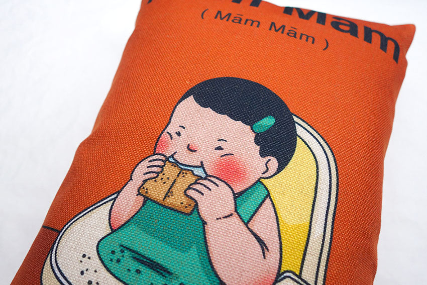 Singlish Cushion Covers - Mam Mam (Baby Talk)