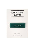 Back to School Name Tag Pin - Accessories by wheniwasfour | 小时候, Singapore local artist online gift store