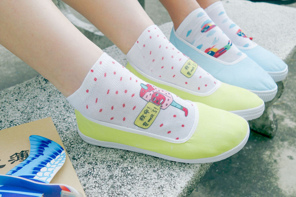 Old-School Snacks Socks - Potong Ice Cream