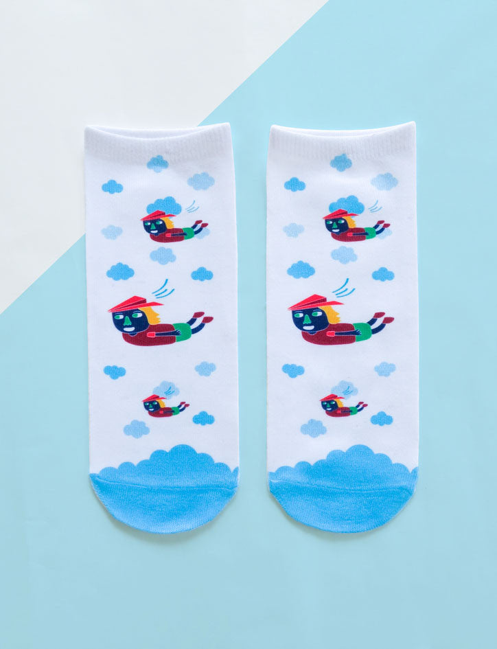 Flying Ah Boy Socks