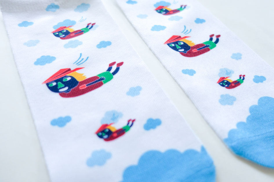 Flying Ah Boy Socks
