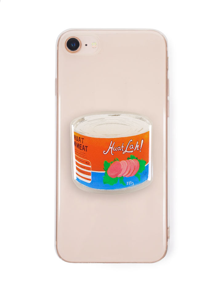 Quirky pop sockets inspired by your favourite snacks - Huat Lah Spam Can