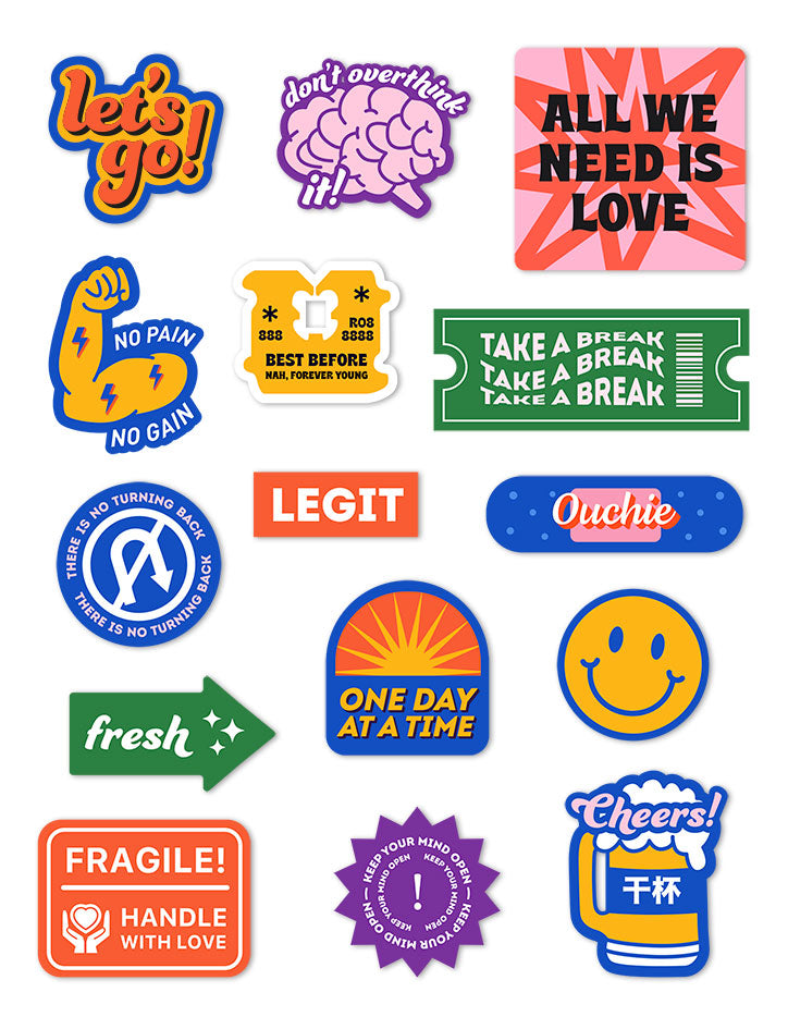 Stay Cool Decal Sticker Pack - Sticker by wheniwasfour | 小时候, Singapore local artist online gift store