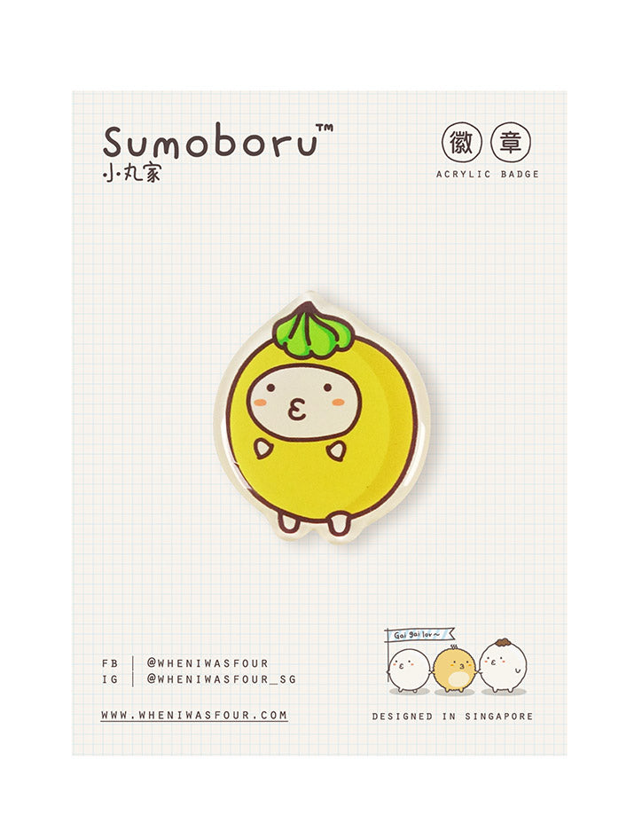 Sumoboru Hotpot Totebag + 2 Pins - Canvas Tote Bags by wheniwasfour | 小时候, Singapore local artist online gift store