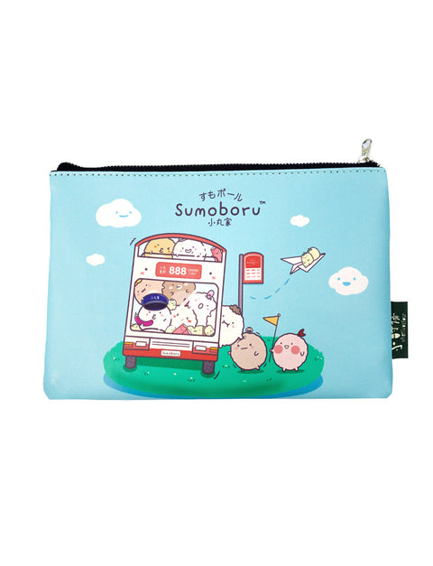 Sumoboru On Bus Pouch - Canvas Tote Bags by wheniwasfour | 小时候, Singapore local artist online gift store