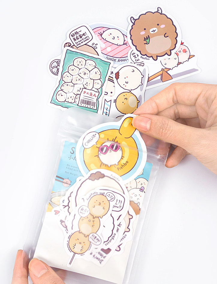 Sumoboru Stickers Pack (16 stickers) - stationery by wheniwasfour | 小时候, Singapore local artist online gift store