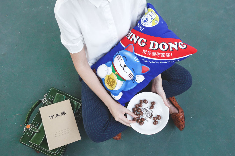 Singapore Snacks Cushion Cover - Ding Dang
