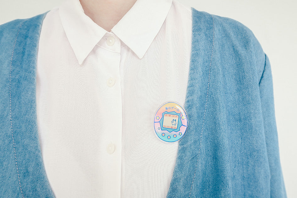 Tamagotchi Pin - Accessories by wheniwasfour | 小时候, Singapore local artist online gift store
