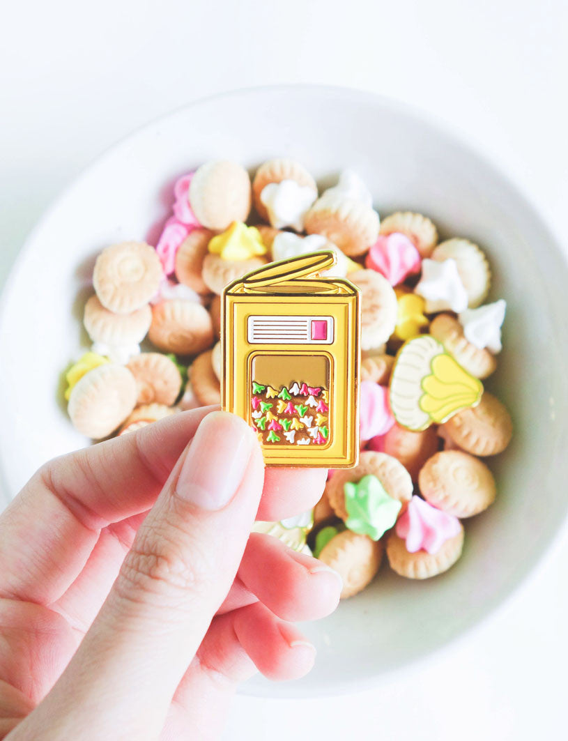 Old Biscuit Tin Pin - Accessories by wheniwasfour | 小时候, Singapore local artist online gift store