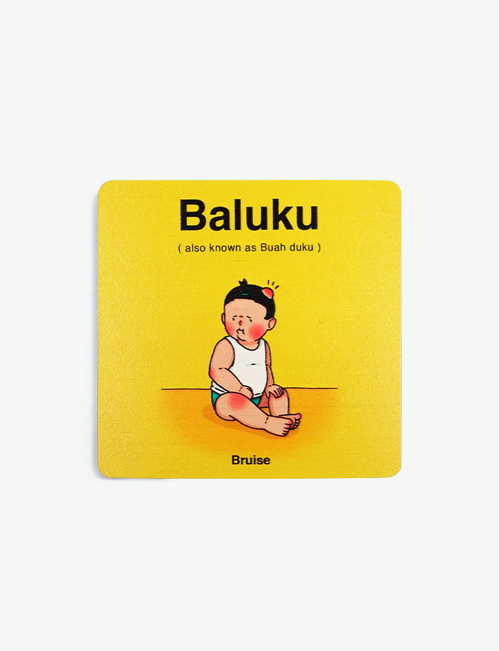 Baby Talk Wooden Coasters - Home by wheniwasfour | 小时候, Singapore local artist online gift store