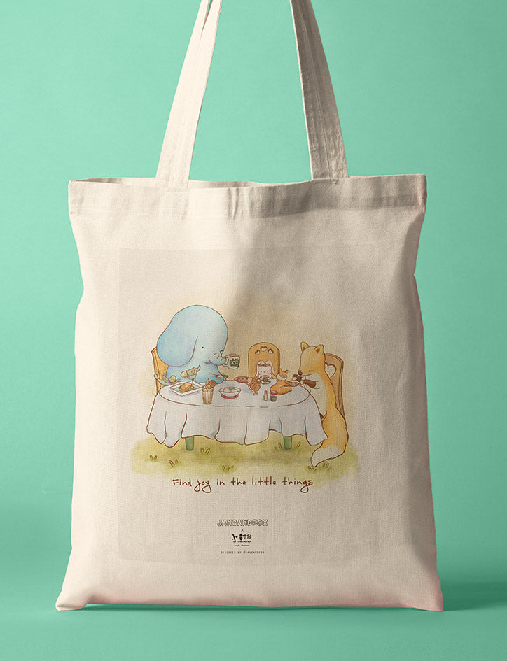 Find Joy In The Little Things Tote bag - Canvas Tote Bags by wheniwasfour | 小时候, Singapore local artist online gift store