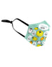 Turquoise kids mask with sheep designs - Singlish "Meh"