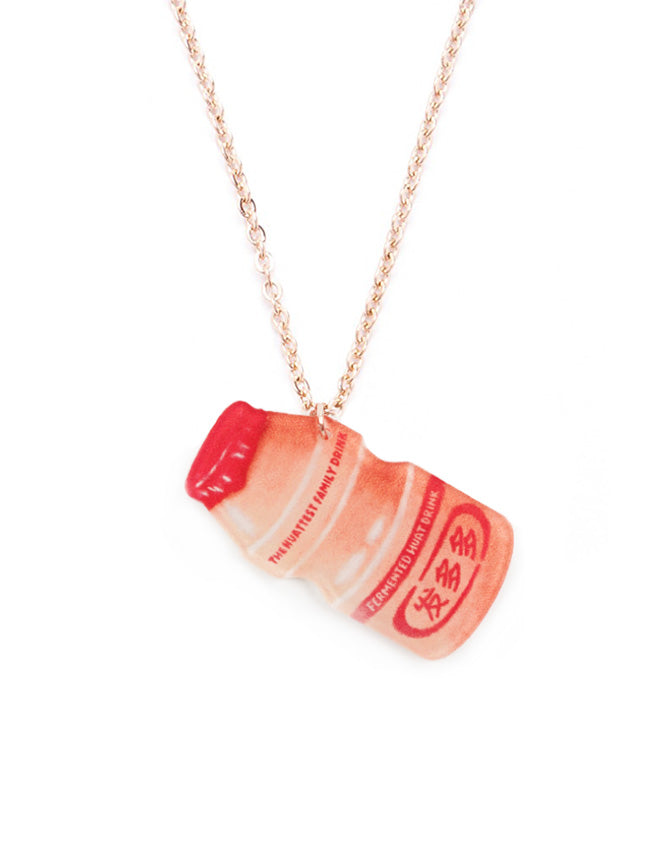 Fun and quirky Yakult inspired necklace