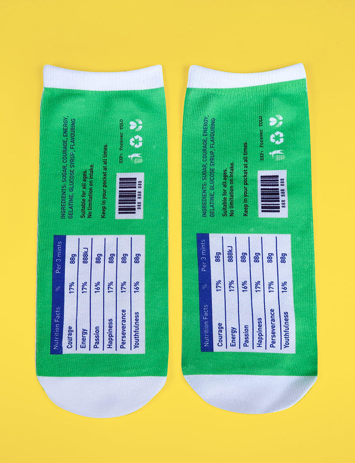 Yolo socks - Apparel by wheniwasfour | 小时候, Singapore local artist online gift store