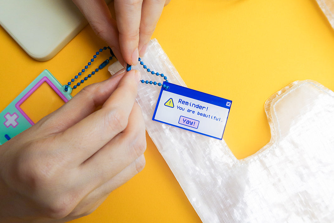 You Are Beautiful Keychain Charm - Accessories by wheniwasfour | 小时候, Singapore local artist online gift store