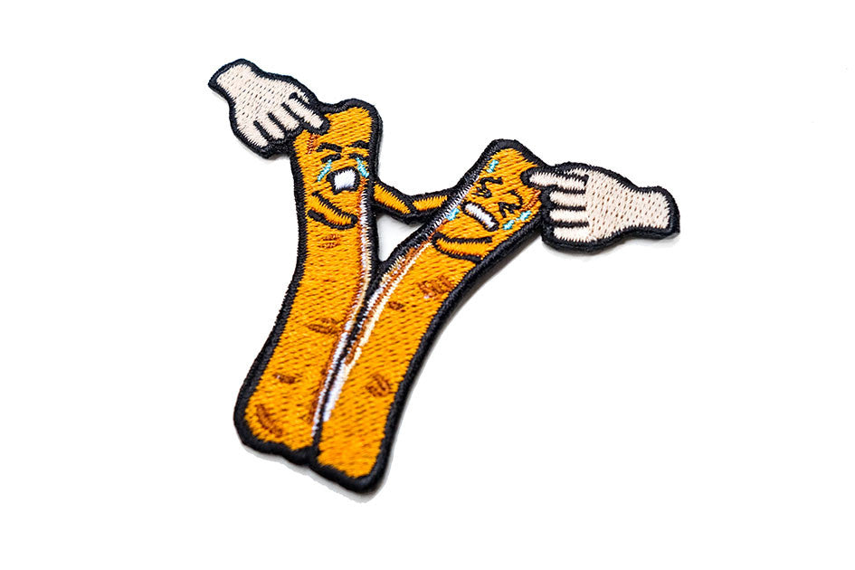 Youtiao (separate) Iron-on Patch - Apparel by wheniwasfour | 小时候, Singapore local artist online gift store